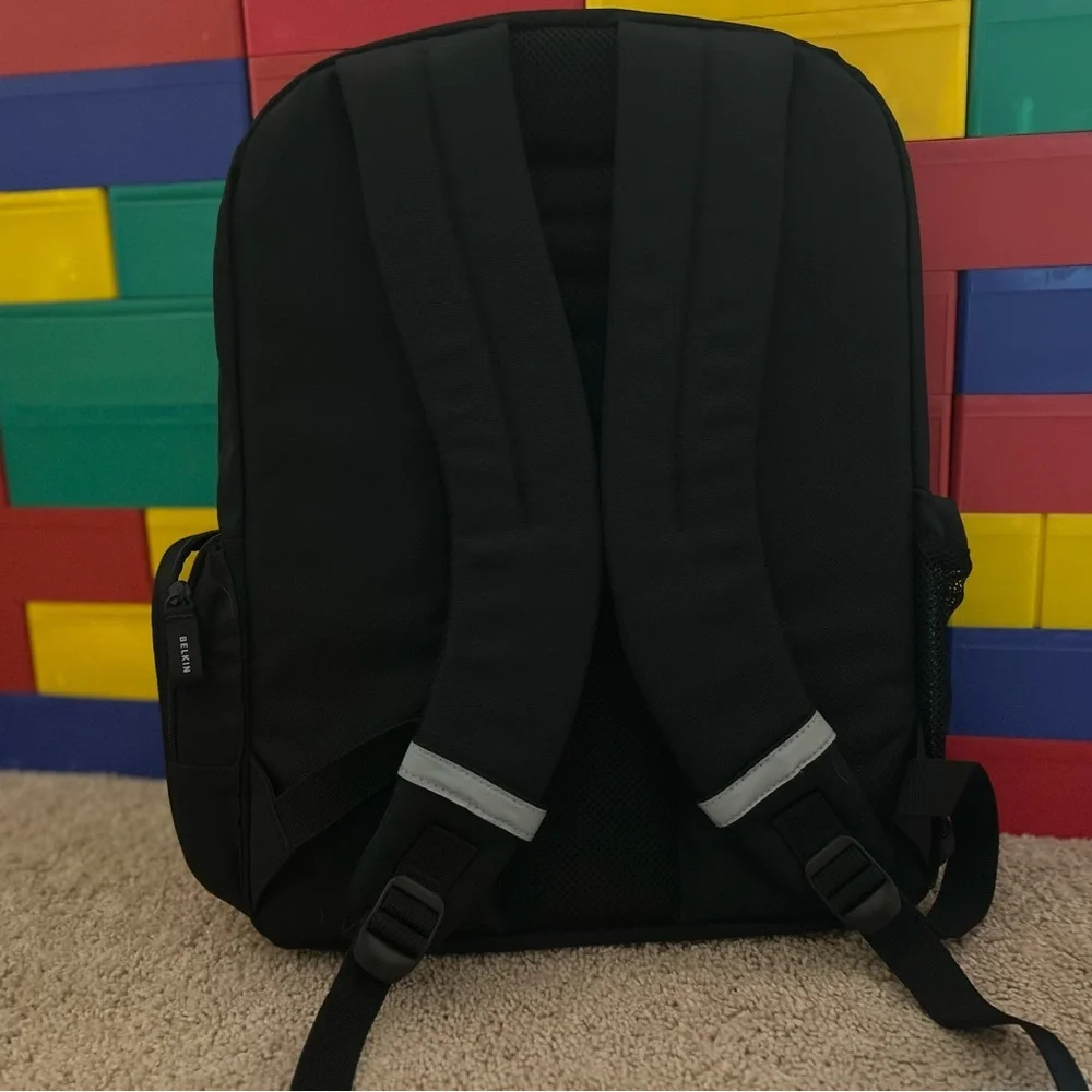 Belkin Black and Blue Backpack with Gray Highlights